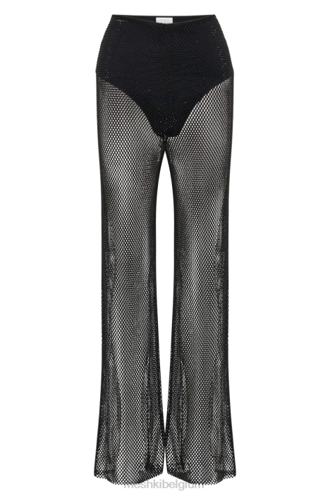 Emerson diamanten mesh broek Meshki zwart N4JN1280 kleding