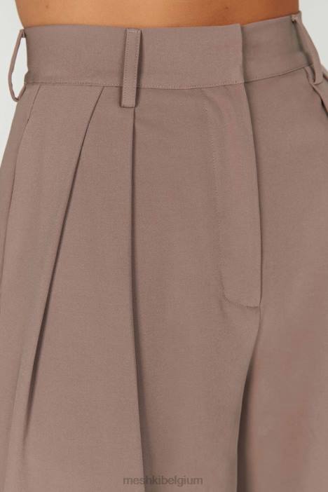 Jemima broek met rechte pijpen Meshki kokos N4JN1351 kleding