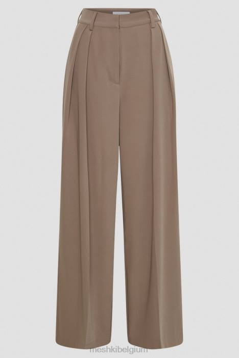 Jemima broek met rechte pijpen Meshki kokos N4JN1351 kleding