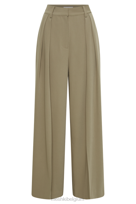 Jemima broek met rechte pijpen Meshki olijf N4JN1440 kleding