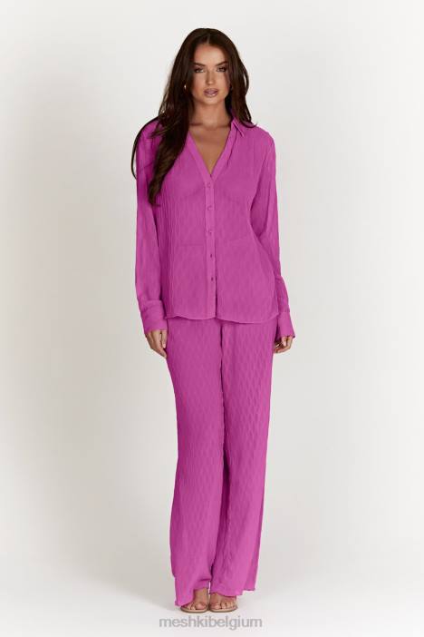 Karla golfplooibroek Meshki roze roze N4JN1472 kleding