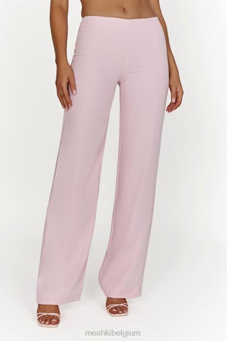 Laurie passende broek met lage taille Meshki roze blos N4JN1462 kleding