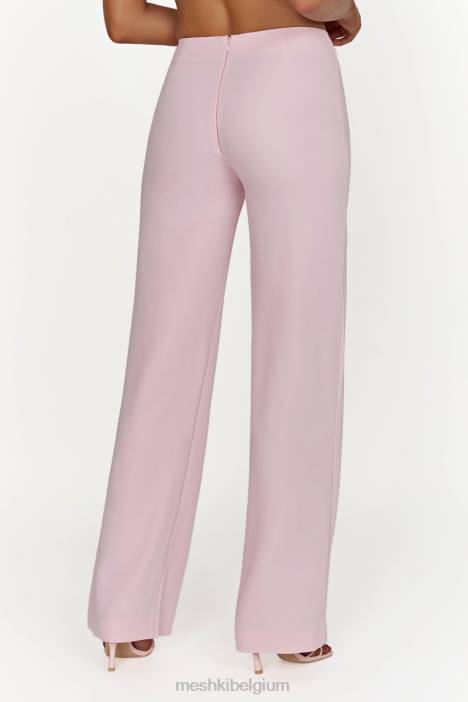 Laurie passende broek met lage taille Meshki roze blos N4JN1462 kleding