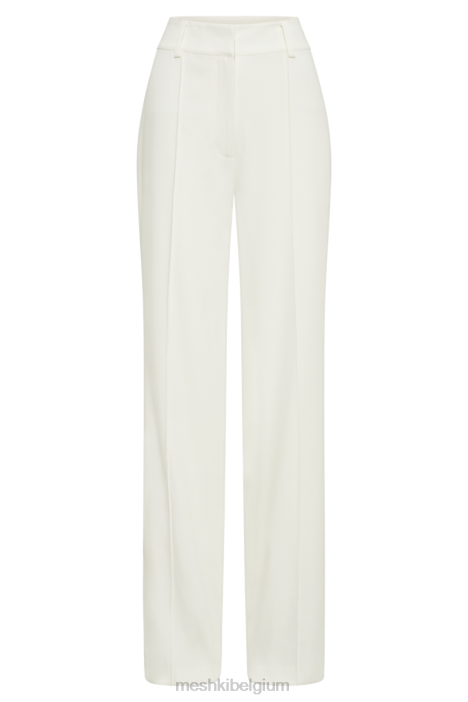 Lisa pantalon met hoge taille Meshki ivoor N4JN1274 kleding
