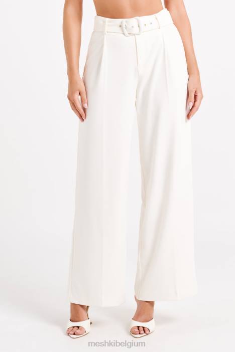 Tenley passende broek met wijde pijpen Meshki ivoor N4JN1248 kleding