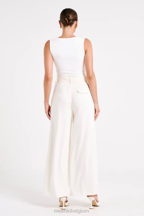 Tenley passende broek met wijde pijpen Meshki ivoor N4JN1248 kleding