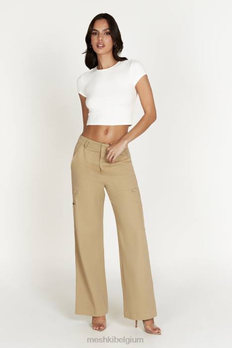 Vicky cargobroek Meshki steen N4JN1510 kleding