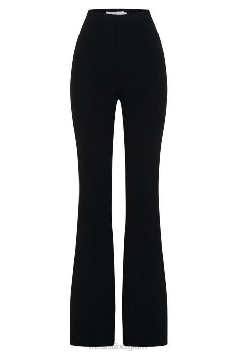 Zendaya flared broek met hoge taille Meshki zwart N4JN1291 kleding