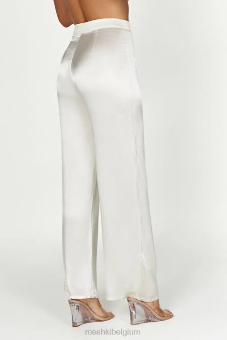 aspyn satijnen broek Meshki ivoor N4JN1517 kleding