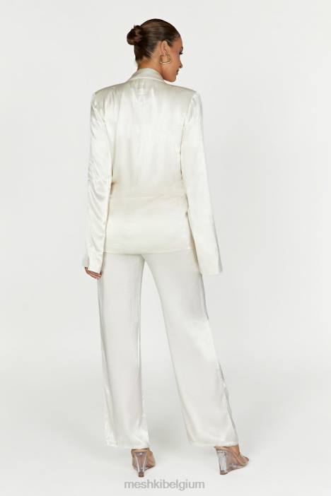 aspyn satijnen broek Meshki ivoor N4JN1517 kleding
