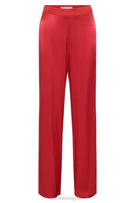 aspyn satijnen broek Meshki rood N4JN1428 kleding