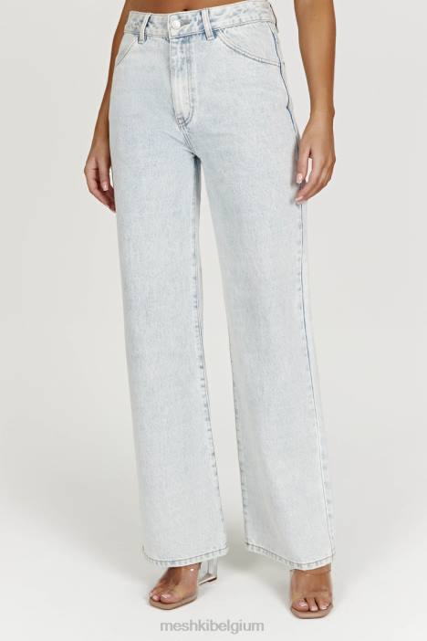 Ainsley jeans met middelhoge taille Meshki lichtblauw N4JN1520 kleding