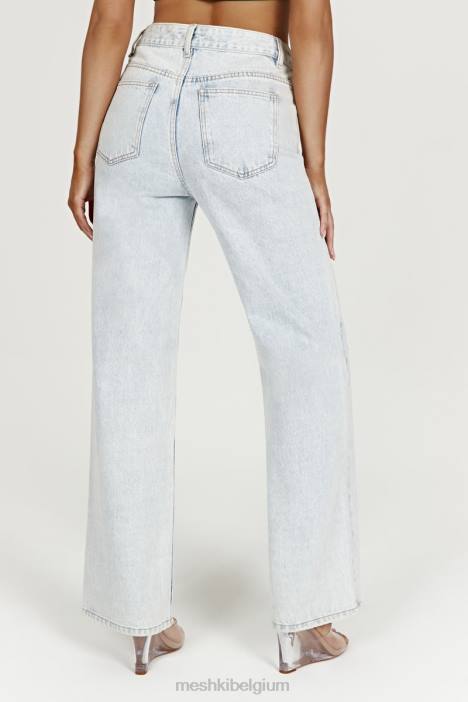 Ainsley jeans met middelhoge taille Meshki lichtblauw N4JN1520 kleding