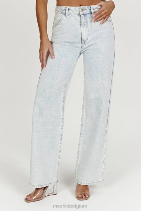 Ainsley jeans met middelhoge taille Meshki lichtblauw N4JN1520 kleding