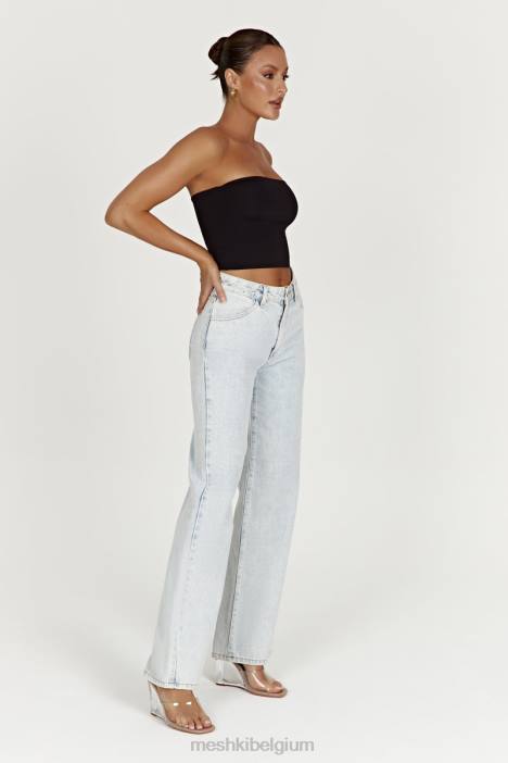 Ainsley jeans met middelhoge taille Meshki lichtblauw N4JN1520 kleding