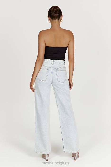 Ainsley jeans met middelhoge taille Meshki lichtblauw N4JN1520 kleding