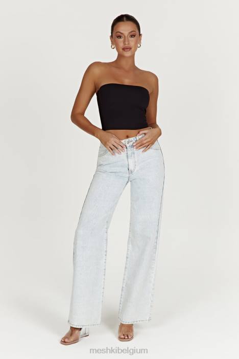 Ainsley jeans met middelhoge taille Meshki lichtblauw N4JN1520 kleding