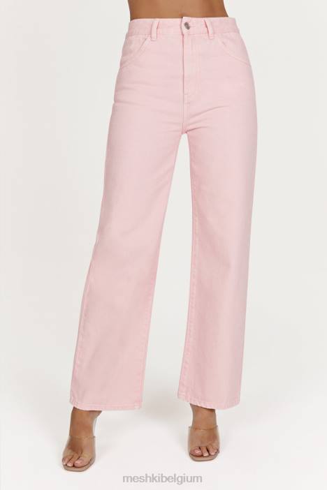 Ainsley jeans met middelhoge taille Meshki roze blos N4JN1605 kleding