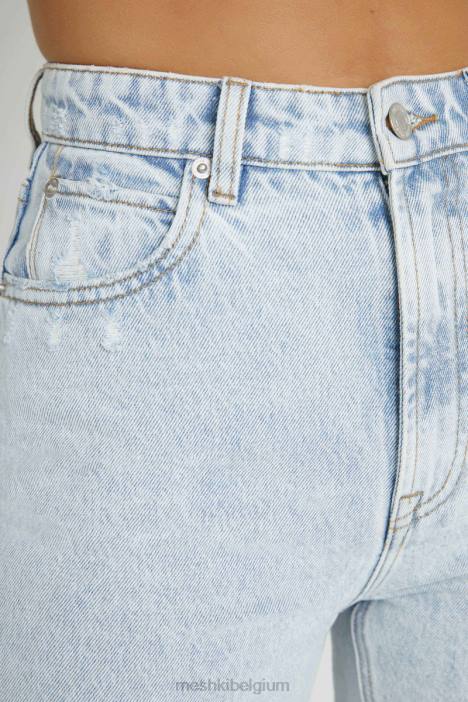 Lauren jeans met rechte pijpen Meshki lichtblauw N4JN1235 kleding