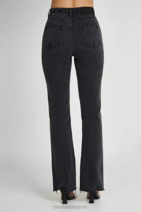 Lauren jeans met rechte pijpen Meshki zwart gewassen N4JN1232 kleding