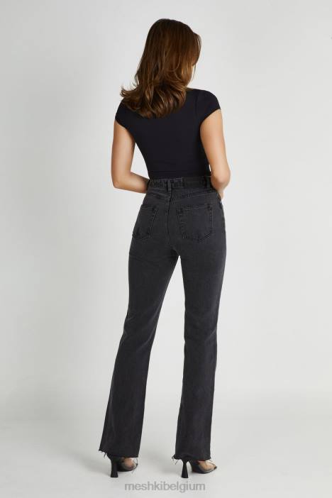 Lauren jeans met rechte pijpen Meshki zwart gewassen N4JN1232 kleding