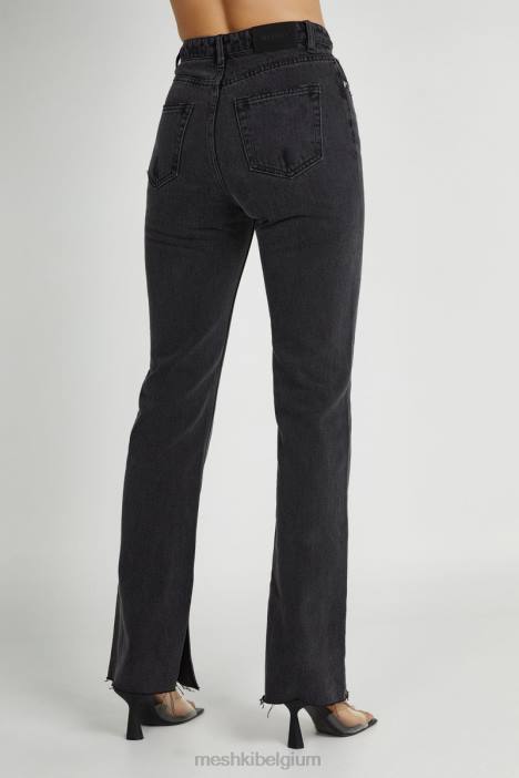 Lauren jeans met rechte pijpen Meshki zwart gewassen N4JN1232 kleding