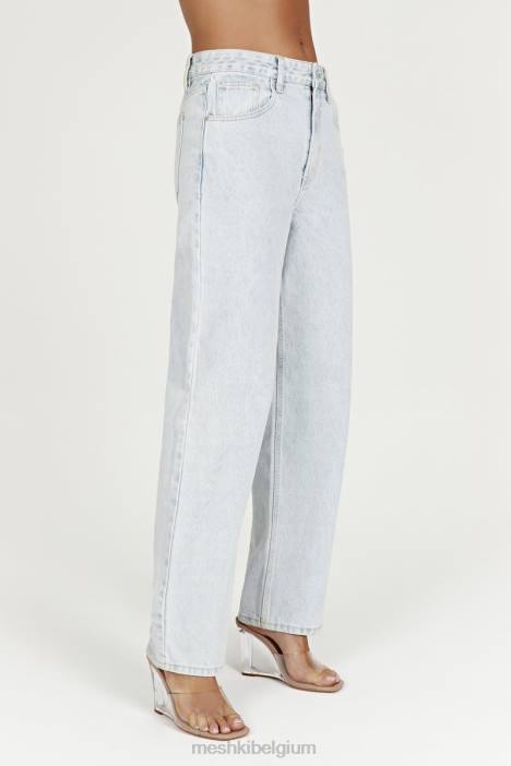Rumi slouchy jeans met lage taille Meshki lichtblauw N4JN1490 kleding
