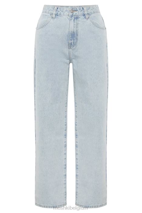 Rumi slouchy jeans met lage taille Meshki lichtblauw N4JN1490 kleding