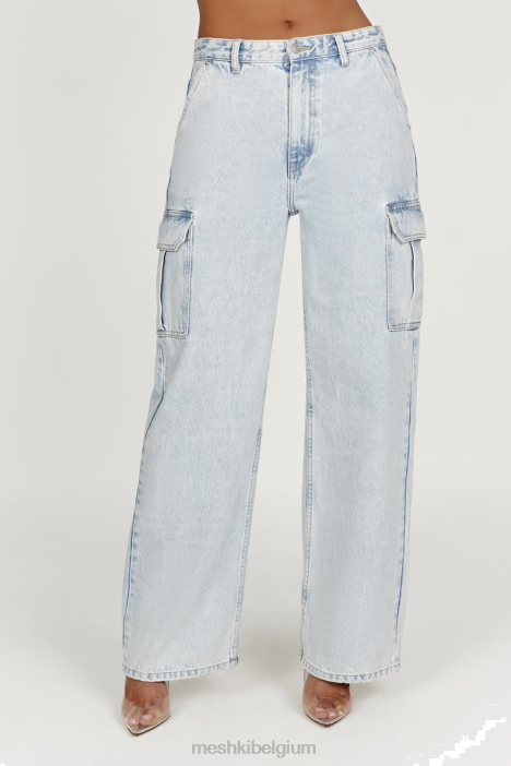 jagger relaxte denimjeans Meshki lichtblauw N4JN1323 kleding