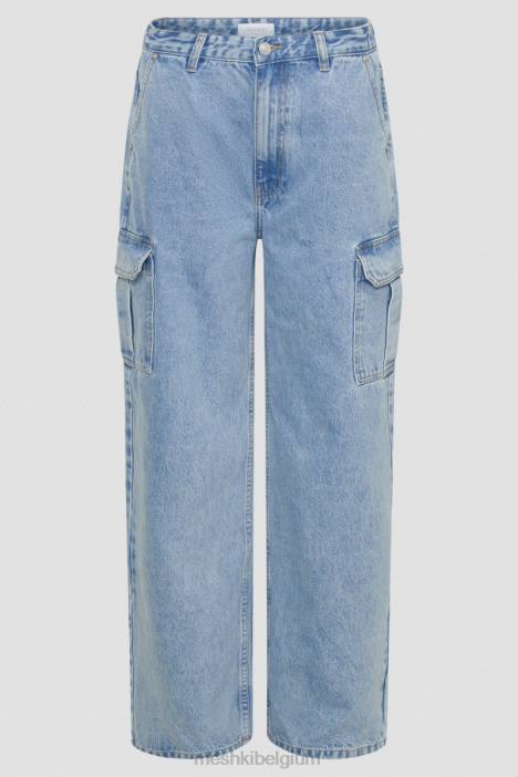 jagger relaxte denimjeans Meshki midden blauw N4JN1263 kleding