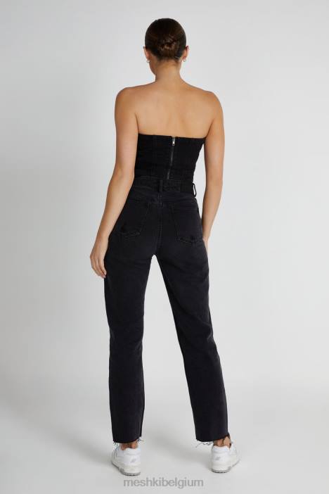 tina mama jean Meshki zwart gewassen N4JN1319 kleding