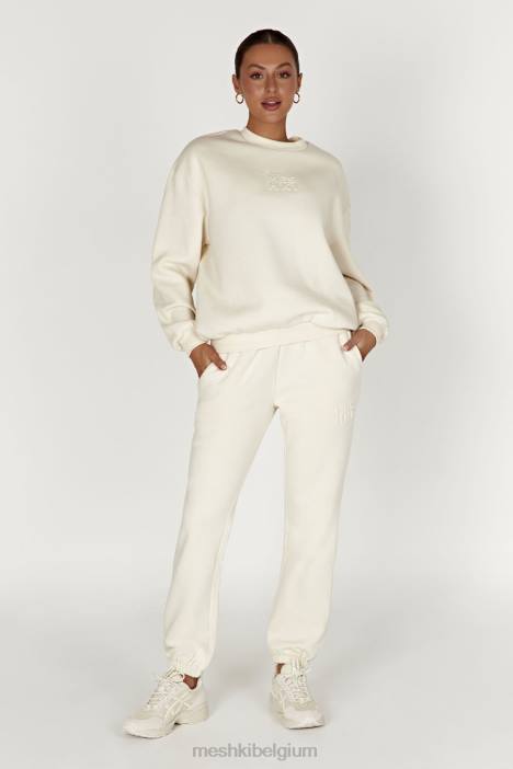 Emery fleeceback-joggingbroek met reliëf Meshki bot N4JN1480 kleding