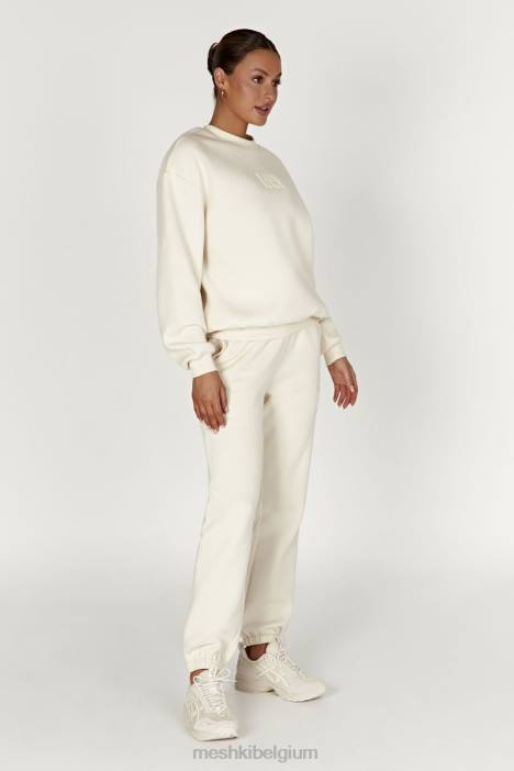 Emery fleeceback-joggingbroek met reliëf Meshki bot N4JN1480 kleding