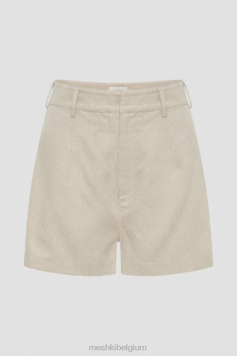 jadri linnen korte broek Meshki natuurlijk N4JN1388 kleding