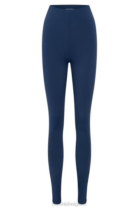 Michelle legging met zijsplit Meshki middernacht marine N4JN1597 kleding