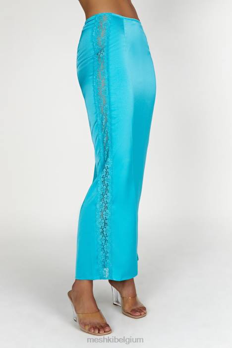 Bellamy kanten maxirok Meshki aquamarijn N4JN1540 kleding