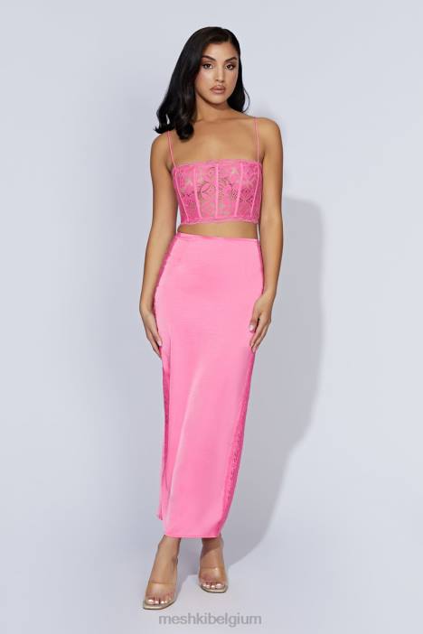 Bellamy kanten maxirok Meshki kauwgom roze N4JN1529 kleding