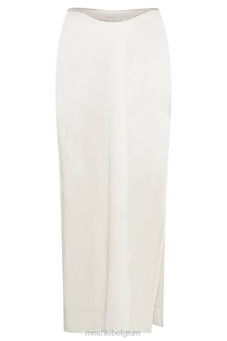 Christie diamante maxirok van touw Meshki wit N4JN1429 kleding