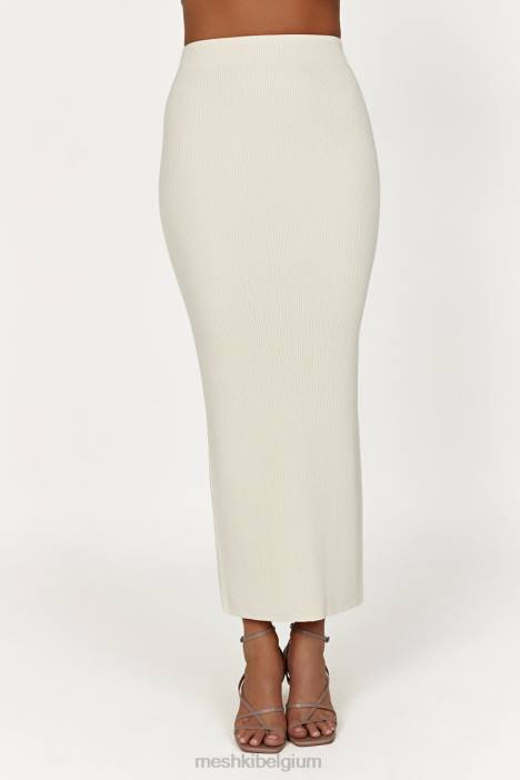 Kaesha split maxi gebreide rok Meshki bot N4JN1272 kleding