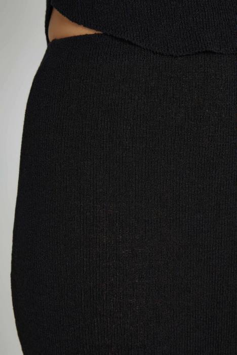 Maribelle gebreide maxirok Meshki zwart N4JN1288 kleding