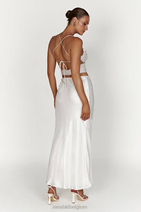 Raine satijnen maxirok Meshki parel N4JN1387 kleding