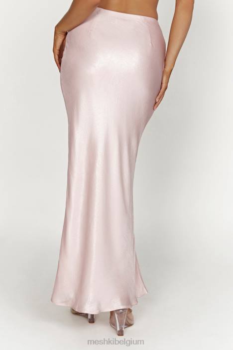 Raine satijnen maxirok Meshki roze blos N4JN1433 kleding