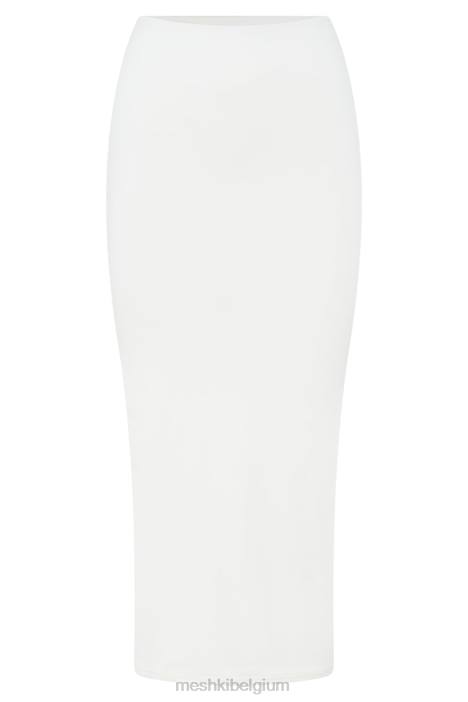 Charley midi-rok Meshki wit N4JN1508 kleding