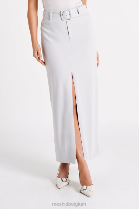 Daria passende midi-rok Meshki ijsgrijs N4JN1273 kleding