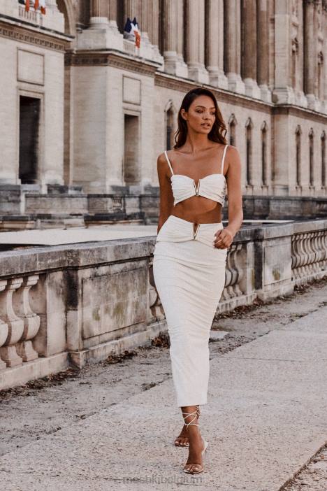 Maryse v-hardware midi-rok Meshki bot N4JN1566 kleding