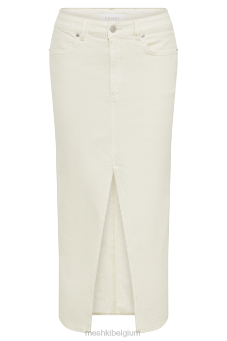Midi-rok van acaciadenim Meshki ecru N4JN1283 kleding