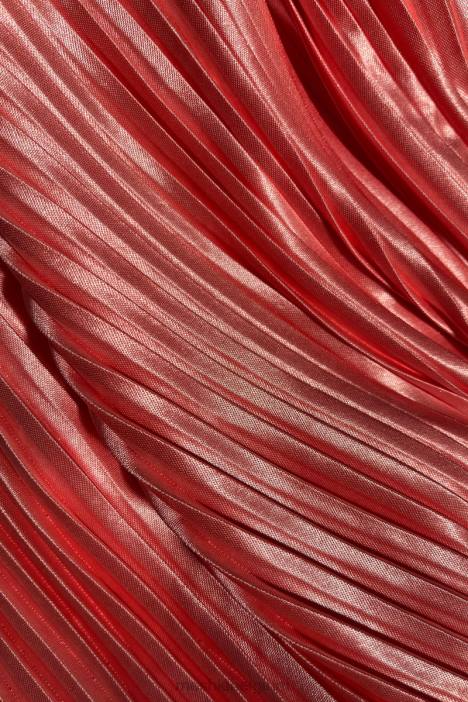 Shirin geplooide satijnen midi-rok Meshki rozenwater N4JN1507 kleding