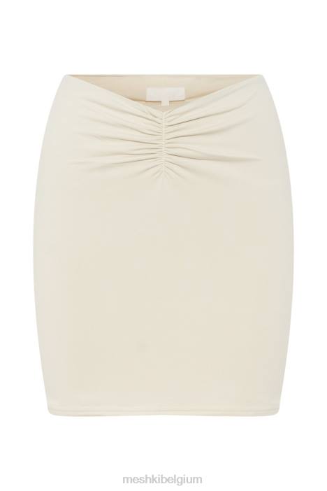 Kara minirok met ruches aan de voorkant Meshki room N4JN1477 kleding