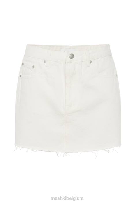 Lennon mid-rise denim minirok Meshki ecru N4JN1386 kleding