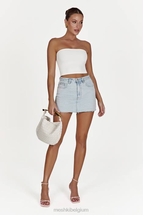 Lennon mid-rise denim minirok Meshki lichtblauw N4JN1271 kleding